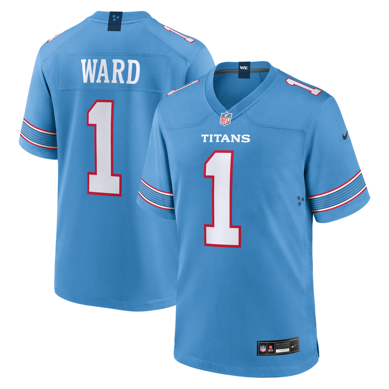Cameron Ward Tennessee Titans Football Jersey, Blue Game Sportswear Jersey Shirt, Lightweight Breathable Athletic Jersey, Casual Gift for Men