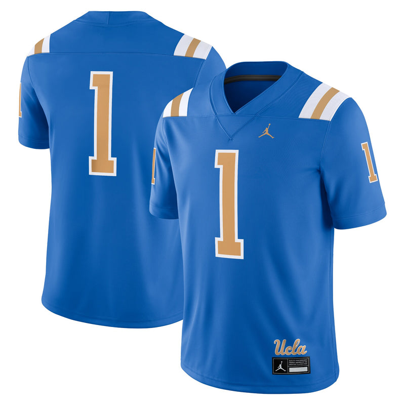 UCLA Bruins Football Jersey, Blue Game Sportswear Jersey Shirt, Lightweight Breathable Athletic Jersey, Casual Gift for Men, Style 200894220