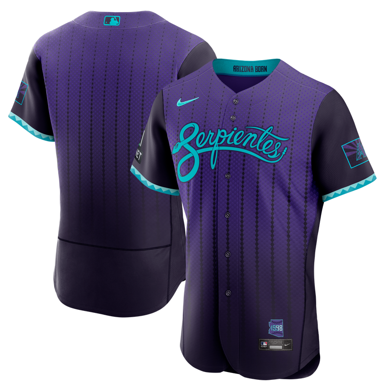 Arizona Diamondbacks Baseball Jersey, Purple Authentic Sportswear Jersey Shirt, Lightweight Breathable Athletic Jersey, Casual Gift for Men
