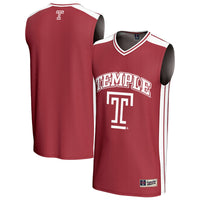 Temple Owls Basketball Jersey, Red Sportswear Jersey Shirt, Sleeveless Athletic Tank Jersey, Casual Gift for Men