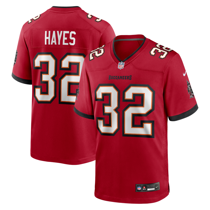 Josh Hayes Tampa Bay Buccaneers Football Jersey, Red Game Sportswear Jersey Shirt, Lightweight Breathable Athletic Jersey, Casual Gift for Men