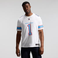 Cameron Ward Tennessee Titans Football Jersey, White Sportswear Jersey Shirt, Lightweight Breathable Athletic Jersey, Casual Gift for Men
