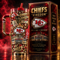 KC Kingdom - Gold-Stacked Fan Pride Tumbler