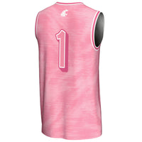 Washington State Cougars Basketball Jersey, Pink Fashion Sportswear Jersey Shirt, Sleeveless Athletic Tank Jersey, Casual Gift for Men