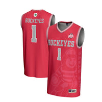 Ohio State Buckeyes Basketball Jersey, Scarlet Lightweight Sportswear Jersey Shirt, Sleeveless Athletic Tank Jersey, Casual Gift for Men