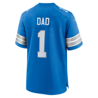 Number Dad Detroit Lions Football Jersey, Blue Game Sportswear Jersey Shirt, Lightweight Breathable Athletic Jersey, Casual Gift for Men