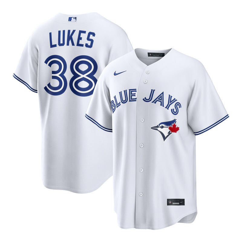 Nathan Lukes Toronto Blue Jays Baseball Jersey, White Sportswear Jersey Shirt, Lightweight Breathable Athletic Jersey, Casual Gift for Men