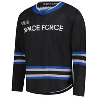 Air Force Falcons Hockey Jersey, Black Replica Sportswear Jersey Shirt, Long Sleeve Hockey Sweater Jersey, Casual Gift for Men