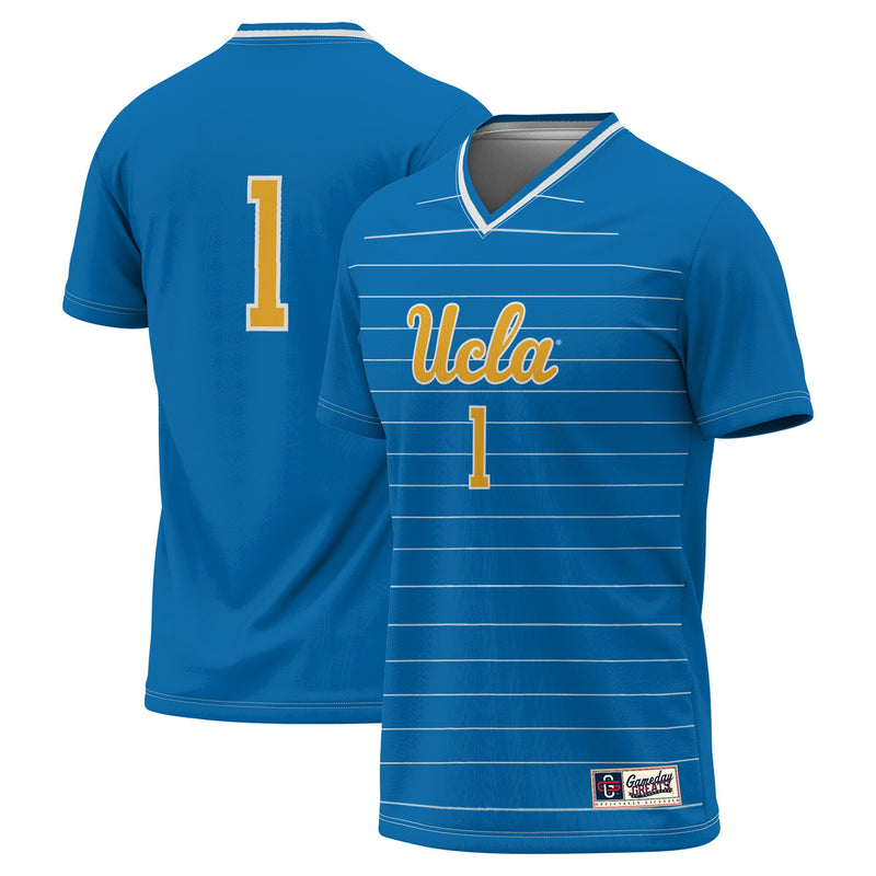 UCLA Bruins Soccer Jersey, Blue Fashion Lightweight Sportswear Jersey Shirt, Lightweight Breathable Athletic Jersey, Casual Gift for Men