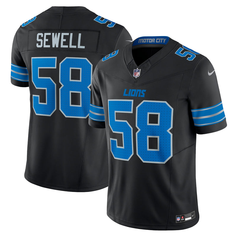 Penei Sewell Detroit Lions Football Jersey, Black Limited Sportswear Jersey Shirt, Lightweight Breathable Athletic Jersey, Casual Gift for Men
