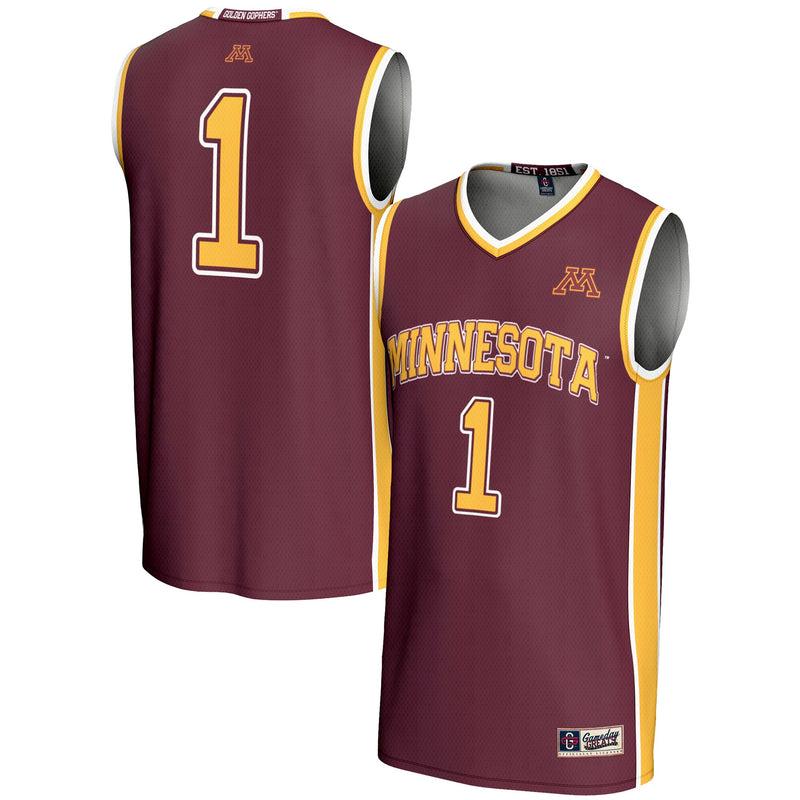Minnesota Golden Gophers Basketball Jersey, Maroon Lightweight Sportswear Jersey Shirt, Sleeveless Athletic Tank Jersey, Casual Gift for Men