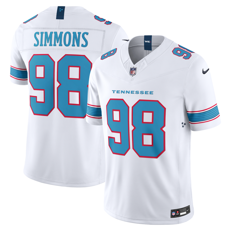 Jeffery Simmons Tennessee Titans Football Jersey, Sportswear Jersey Shirt, Lightweight Athletic Jersey, Casual Gift for Men, Style 2001702849