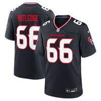 Keylan Rutledge Houston Texans Football Jersey, Navy Game Sportswear Jersey Shirt, Lightweight Breathable Athletic Jersey, Casual Gift for Men