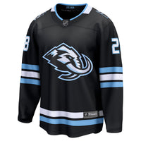Ian Cole Utah Mammoth Hockey Jersey, Black Breakaway Home Sportswear Jersey Shirt, Long Sleeve Hockey Sweater Jersey, Casual Gift for Men