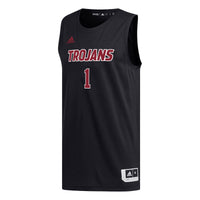 Troy University Trojans Basketball Jersey, Black Replica Sportswear Jersey Shirt, Sleeveless Athletic Tank Jersey, Casual Gift for Men
