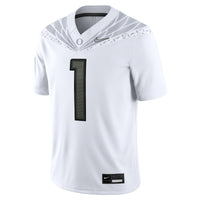 Oregon Ducks Football Jersey, White Game Sportswear Jersey Shirt, Lightweight Breathable Athletic Jersey, Casual Gift for Men