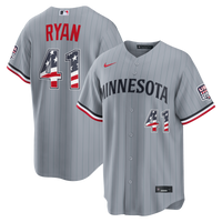 Joe Ryan Minnesota Twins Baseball Jersey, Gray Sportswear Jersey Shirt, Lightweight Breathable Athletic Jersey, Casual Gift for Men