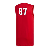 NC State Wolfpack Basketball Jersey, Red Replica Sportswear Jersey Shirt, Sleeveless Athletic Tank Jersey, Casual Gift for Men