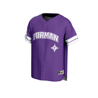 Furman Paladins Baseball Jersey, Purple Sportswear Jersey Shirt, Lightweight Breathable Athletic Jersey, Casual Gift for Men