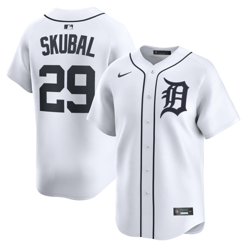 Tarik Skubal Detroit Tigers Baseball Jersey, White Limited Sportswear Jersey Shirt, Lightweight Breathable Athletic Jersey, Casual Gift for Men