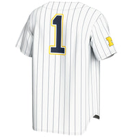 Michigan Wolverines Baseball Jersey, White Fashion Sportswear Jersey Shirt, Lightweight Breathable Athletic Jersey, Casual Gift for Men