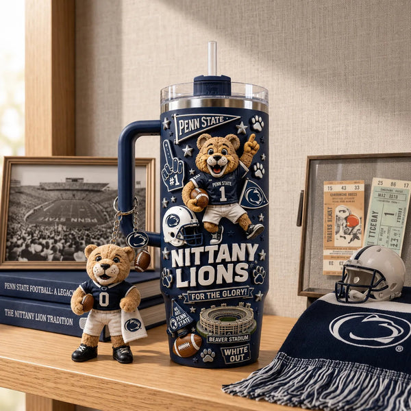 PSU Spirit Collage - Navy Wraparound Tumbler Graphic - main