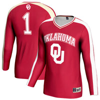 Oklahoma Sooners Volleyball Jersey, Crimson Fashion Sportswear Jersey Shirt, Lightweight Breathable Athletic Jersey, Casual Gift for Men
