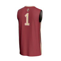 Boston College Eagles Basketball Jersey, Maroon Fashion Sportswear Jersey Shirt, Sleeveless Athletic Tank Jersey, Casual Gift for Men