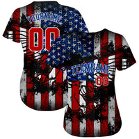 Custom Baseball Jersey, Black Red Royal Sportswear Jersey Shirt, Athletic Button Down Moisture Wicking Jersey, Casual Gift for Men