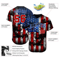Custom Baseball Jersey, Black Red Royal Sportswear Jersey Shirt, Athletic Button Down Moisture Wicking Jersey, Casual Gift for Men