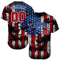 Custom Baseball Jersey, Black Red Royal Sportswear Jersey Shirt, Athletic Button Down Moisture Wicking Jersey, Casual Gift for Men