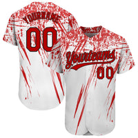 Custom Baseball Jersey, White Sportswear Jersey Shirt, Athletic Button Down Moisture Wicking Jersey, Casual Gift for Men, Style 3DPattern1113