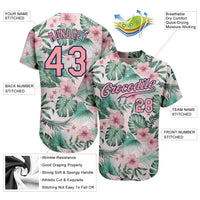 Custom Baseball Jersey, White Pink Navy Sportswear Jersey Shirt, Athletic Button Down Moisture Wicking Jersey, Casual Gift for Men