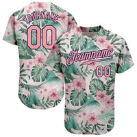 Custom Baseball Jersey, White Pink Navy Sportswear Jersey Shirt, Athletic Button Down Moisture Wicking Jersey, Casual Gift for Men