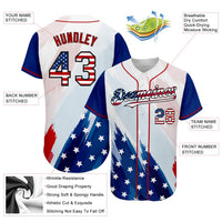 Custom Baseball Jersey, White Royal Red Fashion Sportswear Jersey Shirt, Athletic Button Down Moisture Wicking Jersey, Casual Gift for Men