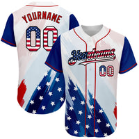 Custom Baseball Jersey, White Royal Red Fashion Sportswear Jersey Shirt, Athletic Button Down Moisture Wicking Jersey, Casual Gift for Men