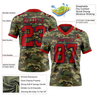 Custom Football Jersey, Red Navy Sportswear Jersey Shirt, Athletic Moisture Wicking Breathable Jersey, Casual Gift for Men