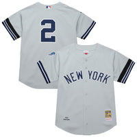 Derek Jeter New York Yankees Baseball Jersey, Gray Sportswear Jersey Shirt, Lightweight Breathable Athletic Jersey, Casual Gift for Men