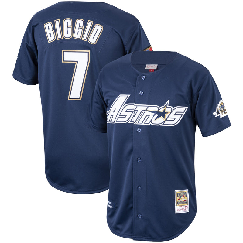 Craig Biggio Houston Astros Baseball Jersey, Navy Authentic Sportswear Jersey Shirt, Lightweight Breathable Athletic Jersey, Casual Gift for Men
