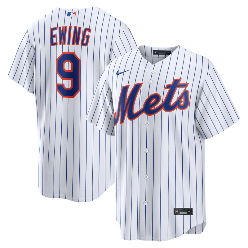 AJ Ewing New York Mets Baseball Jersey, White Replica Home Sportswear Jersey Shirt, Lightweight Breathable Athletic Jersey, Casual Gift for Men