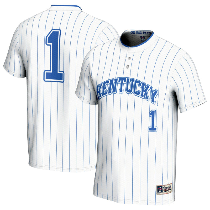 Kentucky Wildcats Softball Jersey, White Fashion Sportswear Jersey Shirt, Lightweight Breathable Athletic Jersey, Casual Gift for Men