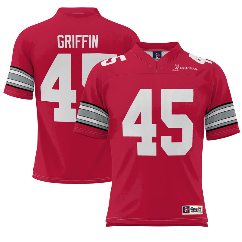 Ohio State Buckeyes Football Jersey, Sportswear Jersey Shirt, Lightweight Breathable Athletic Jersey, Casual Gift for Men, Style 201084334