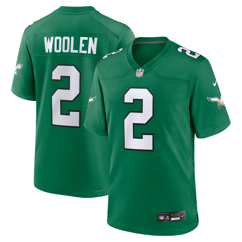Tariq Woolen Philadelphia Eagles Football Jersey, Kelly Sportswear Jersey Shirt, Lightweight Breathable Athletic Jersey, Casual Gift for Men
