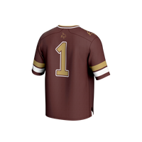 Texas State Bobcats Football Jersey, Maroon Fashion Sportswear Jersey Shirt, Lightweight Breathable Athletic Jersey, Casual Gift for Men