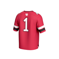 Utah Utes Football Jersey, Red Fashion Lightweight Sportswear Jersey Shirt, Lightweight Breathable Athletic Jersey, Casual Gift for Men