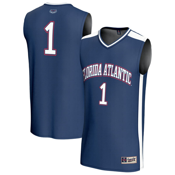 #1 Florida Atlantic Owls Lightweight Basketball Jersey - Navy