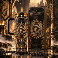 Gilded Loyalty - Hufflepuff Badger Crest Tumbler