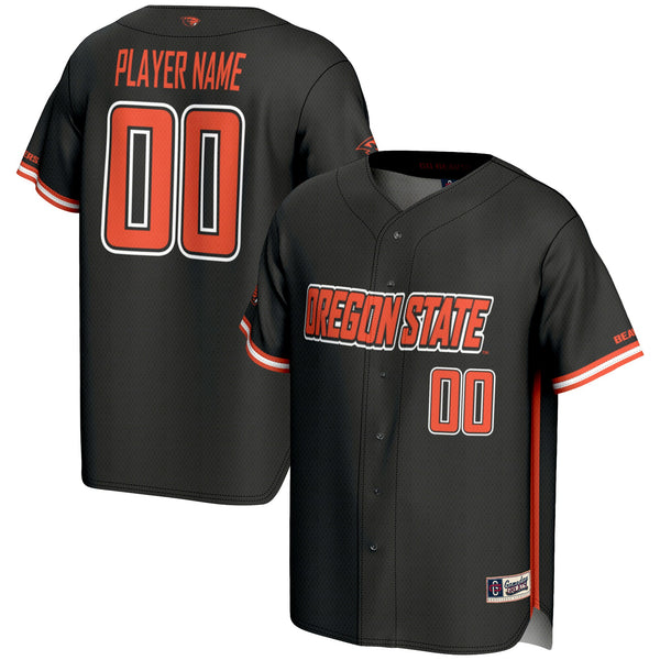Oregon State Beavers NIL Pick-A-Player Lightweight Baseball Jersey - Black