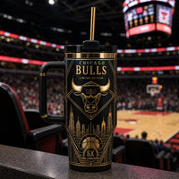 CHI - Gold Deco Bull Emblem, Skyline in Black