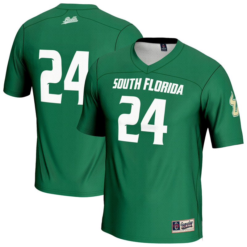 South Florida Bulls Lacrosse Jersey, Green Lightweight Sportswear Jersey Shirt, Lightweight Breathable Athletic Jersey, Casual Gift for Men